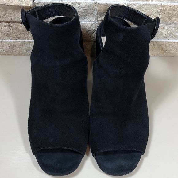 Prada Sandal Black Suede Block Heel - Picture 4 of 16